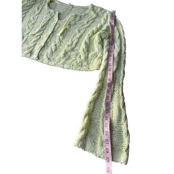 Free People Robyn Cardigan In Bamboo Shoot Size L - Picture 11 of 11